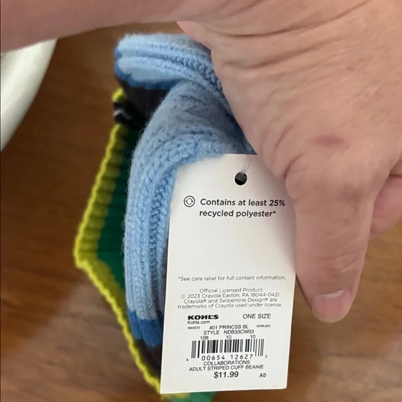 Crayola x Kohl's Vibrant Striped Beanie - Picture 4 of 9